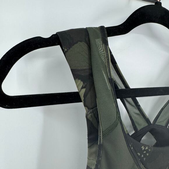 Lululemon Super Sport Tank Top 6 Mesh Gator Green Biggie So Fly Butterfly Bra - Picture 3 of 7